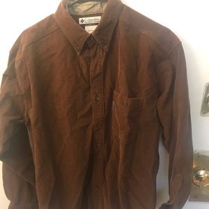 Columbia Corduroy Brown Shirt